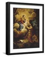 The Vision of Saint Francis, 1640S-Pietro da Cortona-Framed Giclee Print