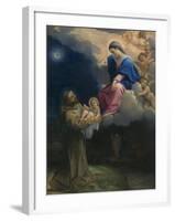 The Vision of Saint Francis, C.1602-Lodovico Carracci-Framed Giclee Print