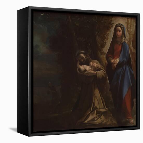 The Vision of Saint Francis, Ca 1586-Lodovico Carracci-Framed Stretched Canvas