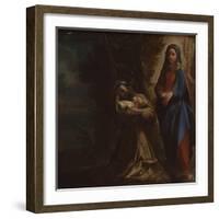 The Vision of Saint Francis, Ca 1586-Lodovico Carracci-Framed Giclee Print