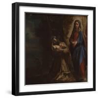 The Vision of Saint Francis, Ca 1586-Lodovico Carracci-Framed Giclee Print