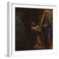 The Vision of Saint Francis, Ca 1586-Lodovico Carracci-Framed Giclee Print