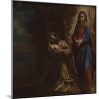 The Vision of Saint Francis, Ca 1586-Lodovico Carracci-Mounted Giclee Print