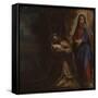 The Vision of Saint Francis, Ca 1586-Lodovico Carracci-Framed Stretched Canvas