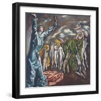 The Vision of Saint John, c.1608–14-El Greco-Framed Giclee Print