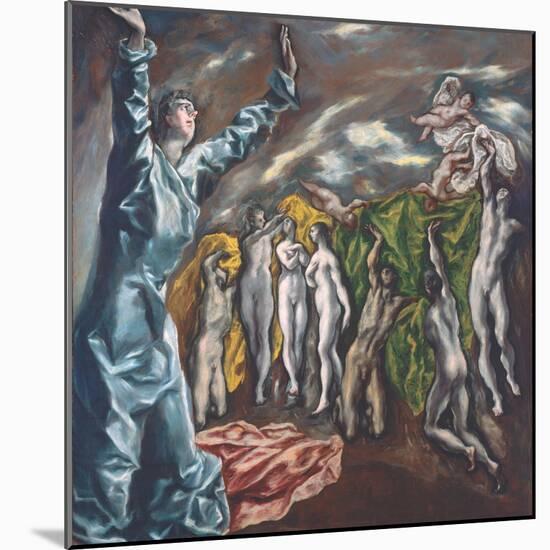 The Vision of Saint John, c.1608–14-El Greco-Mounted Giclee Print