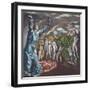 The Vision of Saint John, c.1609-14-El Greco-Framed Giclee Print