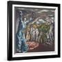 The Vision of Saint John, c.1609-14-El Greco-Framed Giclee Print