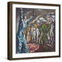 The Vision of Saint John-El Greco-Framed Giclee Print