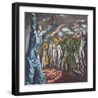 The Vision of Saint John-El Greco-Framed Giclee Print