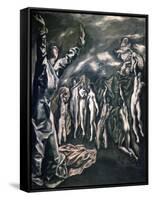 The Vision of Saint John-El Greco-Framed Stretched Canvas