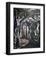 The Vision of Saint John-El Greco-Framed Giclee Print