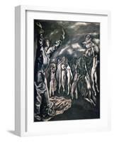 The Vision of Saint John-El Greco-Framed Giclee Print