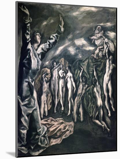 The Vision of Saint John-El Greco-Mounted Giclee Print