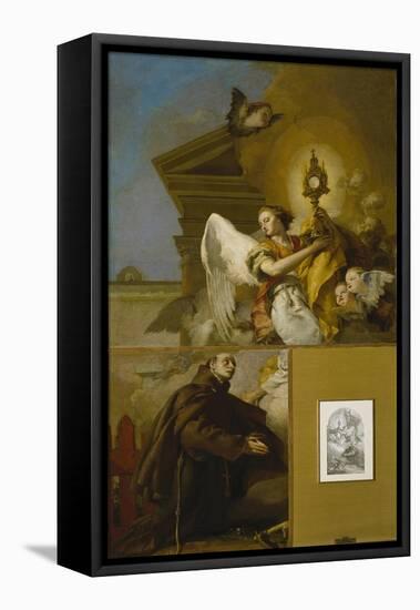 The Vision of Saint Paschal Baylon, 1767-1769-Giambattista Tiepolo-Framed Stretched Canvas