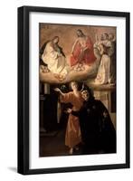 The Vision of St. Alphonsus Rodriguez-Francisco de Zurbarán-Framed Giclee Print