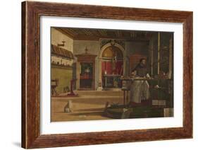 The Vision of St Augustine-Vittore Carpaccio-Framed Giclee Print