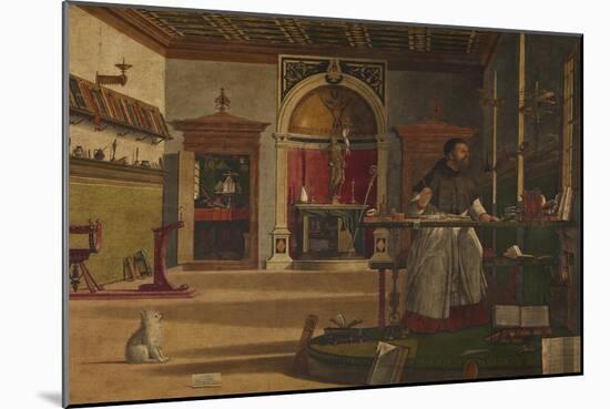 The Vision of St Augustine-Vittore Carpaccio-Mounted Giclee Print