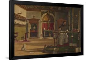 The Vision of St Augustine-Vittore Carpaccio-Framed Giclee Print