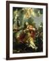 The Vision of St. Barbara-Pietro Da Cortona-Framed Giclee Print