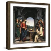 The Vision of St Bernard, C.1490/94-Pietro Perugino-Framed Giclee Print