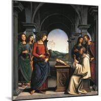 The Vision of St Bernard, C.1490/94-Pietro Perugino-Mounted Giclee Print