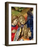 The Vision of St. Bernard, Detail of Three Angels, 1480-Filippino Lippi-Framed Giclee Print