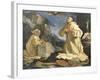 The Vision of St Bruno, 1647-Giovanni Francesco Barbieri-Framed Giclee Print