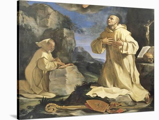 The Vision of St Bruno, 1647-Giovanni Francesco Barbieri-Stretched Canvas