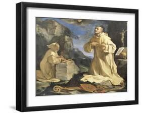 The Vision of St Bruno, 1647-Giovanni Francesco Barbieri-Framed Giclee Print