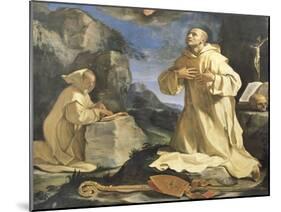 The Vision of St Bruno, 1647-Giovanni Francesco Barbieri-Mounted Giclee Print