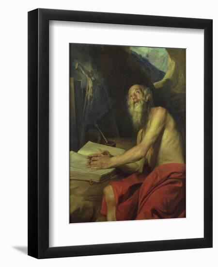 The Vision of St. Jerome-Juan Martin Cabezalero-Framed Giclee Print