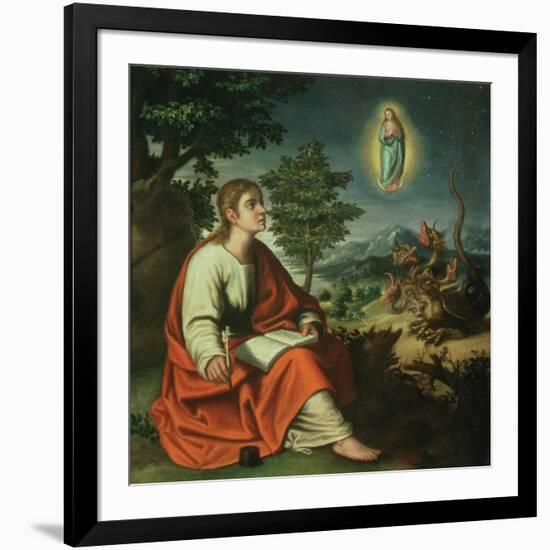 The Vision of St. John the Evangelist on Patmos-Juan Sanchez Cotan-Framed Giclee Print