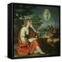 The Vision of St. John the Evangelist on Patmos-Juan Sanchez Cotan-Framed Stretched Canvas