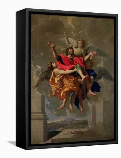 The Vision of St. Paul, 1649-50-Nicolas Poussin-Framed Stretched Canvas