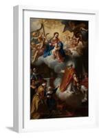 The Vision of St. Philip Neri, 1721-Marco Benefial-Framed Giclee Print