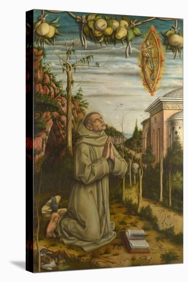 The Vision of the Blessed Gabriele, 1489-Carlo Crivelli-Stretched Canvas