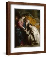 The Vision of the Blessed Hermann Joseph, 1630-Sir Anthony Van Dyck-Framed Giclee Print