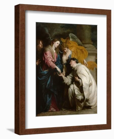 The Vision of the Blessed Hermann Joseph, 1630-Sir Anthony Van Dyck-Framed Giclee Print