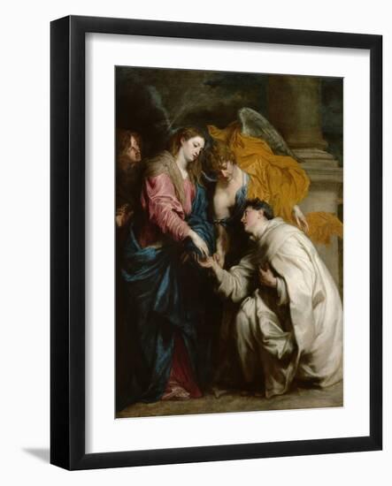 The Vision of the Blessed Hermann Joseph, 1630-Sir Anthony Van Dyck-Framed Giclee Print