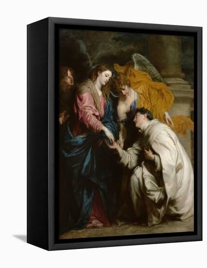 The Vision of the Blessed Hermann Joseph, 1630-Sir Anthony Van Dyck-Framed Stretched Canvas