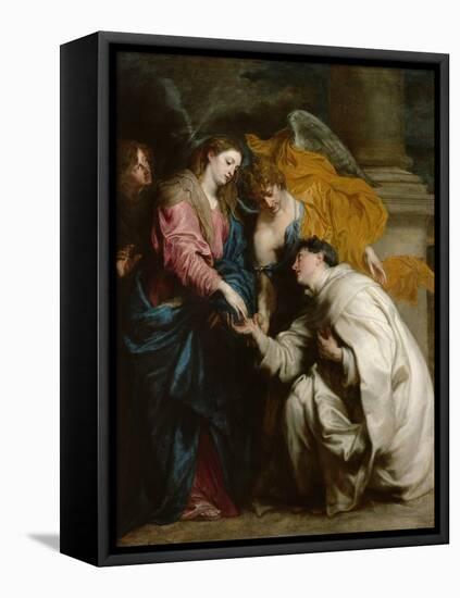 The Vision of the Blessed Hermann Joseph, 1630-Sir Anthony Van Dyck-Framed Stretched Canvas