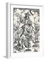 The Vision of the Seven Candlesticks, 1498-Albrecht Dürer-Framed Giclee Print