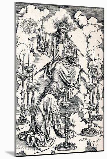 The Vision of the Seven Candlesticks, 1498-Albrecht Dürer-Mounted Giclee Print