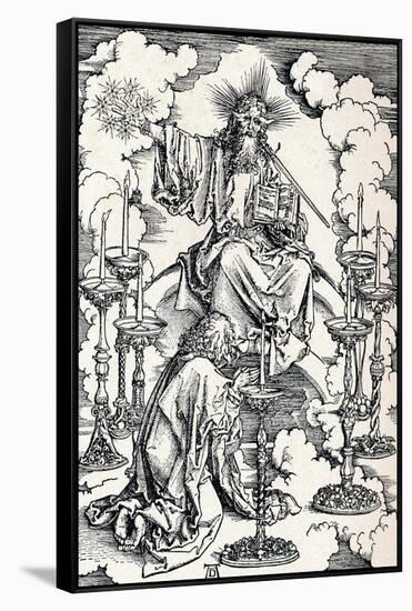 The Vision of the Seven Candlesticks, 1498-Albrecht Dürer-Framed Stretched Canvas