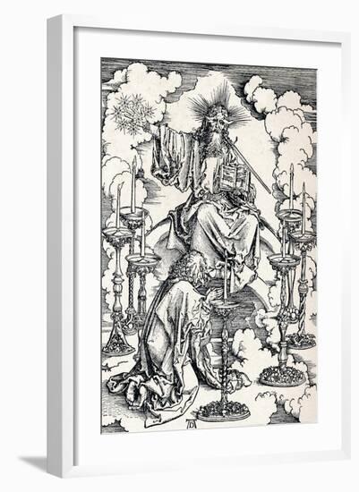 The Vision of the Seven Candlesticks, 1498-Albrecht Dürer-Framed Giclee Print