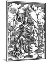 The Vision of the Seven Candlesticks from the 'Apocalypse, 1498-Albrecht Durer-Mounted Giclee Print