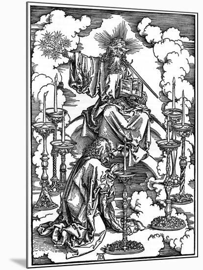 The Vision of the Seven Candlesticks from the 'Apocalypse, 1498-Albrecht Durer-Mounted Giclee Print