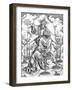 The Vision of the Seven Candlesticks from the "Apocalypse" Pub. 1498-Albrecht Dürer-Framed Giclee Print