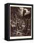 The Vision of the Valley of Dry Bones-Gustave Dore-Framed Stretched Canvas